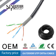 SIPUO alta calidad cat5 cat5e exterior impermeable lan cable cable de red